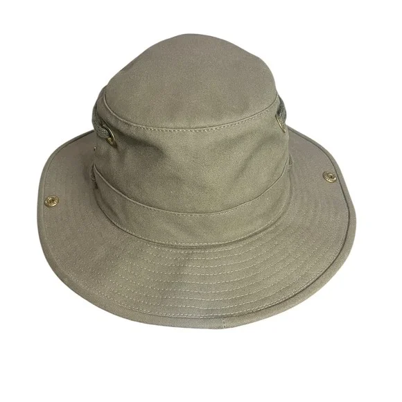 Tilley Endurables Outback Hat Mens Size 6 7/8 Olive Green Outdoor Sun Protection - Picture 3 of 8
